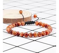 6mm Tiger Eye Stone Bracelet Colorful Chakra Beaded Men Women Buddha Bracelets Healing Beads Braided Bangles Adjustable