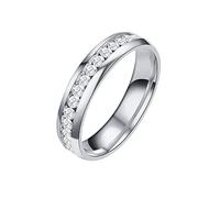 6MM Titanium Steel Diamond Sandblasted Rings Wedding Band Rings for Women Rings for Girls Frosted Rings Geometry Rings Size 6 to 13 Mountain Rings for Women (Silver, 12)
