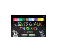 6mm Water-Soluble Liquid Chalk dust- Graffiti erasable Pen -12 Colors