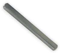 6mm Windows UPVC and Door Handle Spindle Plain Bar 100mm or 150mm Solid Steel Silver Metal Spindles Pack of 1 (6mm x 150mm)