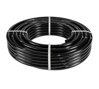 6mm x 11mm Black Vacuum Silicone Tubing Tube Hose for Engine 3 Metre