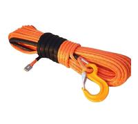 6mm X 15m Plasma Cable Synthetic Winch With Hook Line Uhmwpe Rope With Sheath Car Accessories Roads, Outdoors(Oranje)