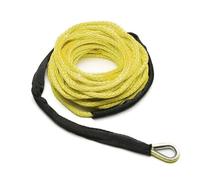 6mm X 15m Synthetic Winch Rope Line 7500LBS Heavy Duty Recovery Cable For Off Road ATV UTV Truck Boat Light Weight and Stronger Abrasion(Yellow)