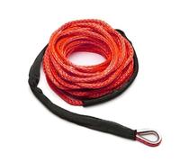 6mm X 15m Synthetic Winch Rope Line 7500LBS Heavy Duty Recovery Cable For Off Road ATV UTV Truck Boat Light Weight and Stronger Abrasion(Red)