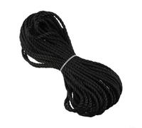6mm x 20m Black HDPE Rope Strong UV Resistant | High-density polyethylene, heavy duty load, UV resistant, 6mm thick, 20m long roll