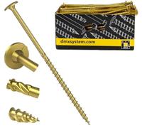 6mm x 220mm (Box of 100) Yellow Hardened Carpenter Screws Wafer Torx Head For Wood Timber Construction Screw High Performance J06-J09A