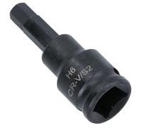 6mm x 45mm 3/8in. Drive Short Impact Impacted Allen Hex Key Socket