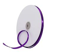 6mm x 91m Thin Dark Purple Ribbon Helloween Satin Ribbon, 1/5 inch Slim Deep Purple Ribbon for Gift Wrapping Wedding Birthday Cake Hair Bow Florist Bouquet Crafts Decorations