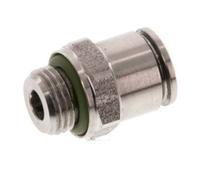 6mm x G1/8'' Push-in Fitting with Male Threads Stainless Steel FKM