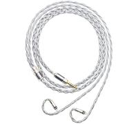6N Single Crystal Silver 0.78mm 2Pin IEM Cable for MOONDROP Blessing 3 DUSK Variations KADENZ 64 Audio Solo U18t Tia VISION EARS VE2 VE3.2 VE4.2 RE2000 Empire Ears Legend X Earphone Cable (3.5mm Plug)