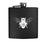 6oz (170ml) 'Bumble Bee' Pocket Hip Flask (HP00000451)
