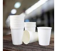 6oz Paper Cups, 50 pcs Pack and 200pcs Pack Single Wall Disposable for Coffee and Tea Premium Quality Cups, Specially Made and Designed for UK, Inspired by Nature (50 Pcs)