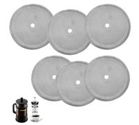 6Pack 4'' Cafetiere Filter Mesh, Stainless Steel Cafetiere Filter Mesh Screens French Press Filter Replacement for 1000ml/34oz Coffee, Tea Makers, Cafetiere Mesh Replacement Reusable