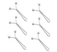 6pack Adjustable Waist Buckles Removable Buttons Skirts Waist Tightener Instant Button for Loose Pants Skirts Sleeves Sweater (S)