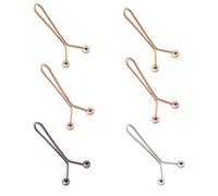 6pack Adjustable Waist Buckles Removable Buttons Skirts Waist Tightener Instant Button for Loose Pants Skirts Sleeves Sweater (HS)