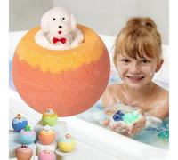 6Pack Bath Bombs for Kids with Surprise Toy Inside, Handmade Bubble Bath Bombs with Mega Bubbles & Surprise Inside Animal Bulk,Skin-Friendly BathingBath Fun MagicBath BombsBirthday Gift