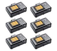 6Pack battery Replacement for Zebra Printer QLN320 QLN220 QLN220(HC) QLN320HC ZQ500 ZQ510 ZQ520 ZQ521 ZQ610 ZQ620 ZR628 ZR638 ZQ658 ZQ668 ZR658 ZR668 P1031365-021 P1031365-025 BTRY-MPP-34MA1-01 New