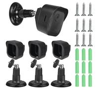 6Pack Blink Outdoor 4 Camera Mount, 3Pieces Camera Wall Mount with 3Pieces Outdoor Indoor Protective Cover Case, Blink Mounts for Blink Outdoor 3/4rd Generation Security Cameras (Black)
