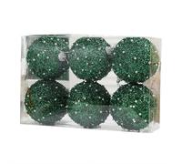 6PACK Christmas Ball Ornaments,Glitter Sequin Foam Hanging Ornaments,Glitter Shatterproof Hanging Ball,Christmas Tree Bal l Decorations for Indoor Outdoor Xmas Tree Wedding Party Holiday Decor