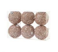 6PACK Christmas Ball Ornaments,Glitter Sequin Foam Hanging Ornaments,Glitter Shatterproof Hanging Ball,Christmas Tree Bal l Decorations for Indoor Outdoor Xmas Tree Wedding Party Holiday Decor