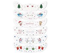 6Pack Christmas Glitter Freckles Face Temporary T-attoos, Waterproof S-parkle Makeup Stickers For Women, Festival Party, Christmas Costume Accessories