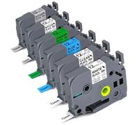 6Pack Compatible with Brother Label Tape TZ-231 12mm 0.47 Laminated White Replace for Brother P Touch TZe-231 Label Maker Tape Replace for Brother P-Touch PTD210 PTH110 PTD220 PTP300 Maker Refills