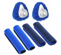 6Pack CPAP Mask Liners Strap Covers, Soft Fleece Fabric CPAP Mask Cushions Compatible with Most Full-Face Masks for Skin Protector(Blue)