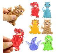 6Pack Dinosaur Sensory Fidget Stress Toys, Cute Soft Silicone Fidget Sensory Toys Desk Fidgets, Party Favors for Kids, Autism Students Calming Education Must Haves Travel Essentials