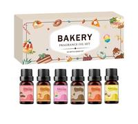 6Pack Fragrance Oil Christmas Set -Winter Essential Oils for Diffuser, Candle Making - Christmas Spirit,Candy Cane, Mistletoe, Holiday Diffuser Oils Gift Set (B)