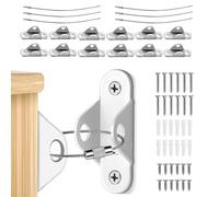6Pack Furniture Wall Anchor - Wall Fixing Furniture Straps for Secure Furniture Cabinet Wardrobe, Baby Proofing Pet Protecting Anti-tip Furniture Anchor