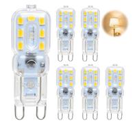 6Pack G9 LED Bulbs 2.5W 3000K Warm White 220Lm AC220-240V Non-Dimmable