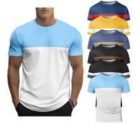 6Pack Mens T-Shirts Short Sleeve Pocket Tee Shirt Casual Crew Neck Moisture Wicking Soft Basic T Shirts (UK, Alpha, M, Regular, Regular, #5)