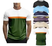 6Pack Mens T-Shirts Short Sleeve Pocket Tee Shirt Casual Crew Neck Moisture Wicking Soft Basic T Shirts (UK, Alpha, M, Regular, Regular, #1)