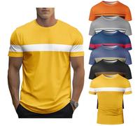 6Pack Mens T-Shirts Short Sleeve Pocket Tee Shirt Casual Crew Neck Moisture Wicking Soft Basic T Shirts (UK, Alpha, S, Regular, Regular, #11)