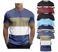 6Pack Mens T-Shirts Short Sleeve Pocket Tee Shirt Casual Crew Neck Moisture Wicking Soft Basic T Shirts (UK, Alpha, M, Regular, Regular, #10)