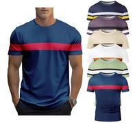 6Pack Mens T-Shirts Short Sleeve Pocket Tee Shirt Casual Crew Neck Moisture Wicking Soft Basic T Shirts (UK, Alpha, XL, Regular, Regular, #12)
