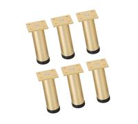 6pack Modern Aluminum Bed Frame Risers Heavy Duty Adjustable Furniture Leg for Underbed Organization Modern Styles Bed Leg Elevator