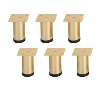 6pack Modern Aluminum Bed Frame Risers Heavy Duty Adjustable Furniture Leg for Underbed Organization Load-Bearing Design Underbed Organization Height Control