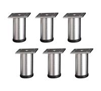 6pack Modern Aluminum Bed Frame Risers Heavy Duty Adjustable Furniture Leg for Underbed Organization Aluminum Alloys Bed Frame
