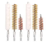 6pack Professional Cleaning Kit, Wire Brushes, Flexible Feeding Tube Cleaning Brushes, Cleaning Steel Thread Rods Cleaner Set Brushes