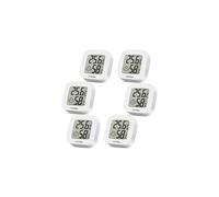 6Pack Room Thermometer Vaikby Indoor Thermometer Hygrometer Mini Digital Temperature Humidity Meter Gauge Monitor Large LCD Display Celsius or