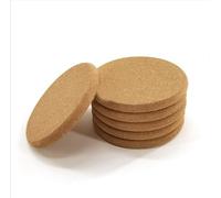6Pack Round Cork Trivet 10cm, Cork Coasters Set for Hot Pots, Pans, Kettles and Potted Plants, DIY Art Crafts for Home Wall Decor, 4inch.cork coasters
