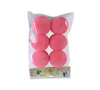 6pack Strawberry Hair Curl Sponge Overnight Blowout Sleeping Curling Roller, Heatless Hair Curler Sponge, Strawberry Sponge Curler Hair For Short Hair Foam Women's Tool Red Curls