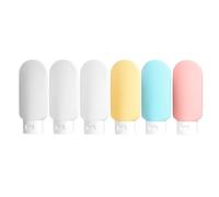 6Pack Travel Bottles for Toiletries Tsa Approved Travel 2oz Silicone Travel Bottles for Toiletries, Travel Shampoo & Conditioner Bottles for Shampoo Conditioner Lotion