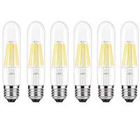 6PACK Vintage LED Filament Bulb T10-2W LED Light Bulb, Medium Screw E27 Base, Clear Warm White 2700K, LED Edison Bulb 20W Equivalent, 220VAC, Dimmable