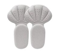 6pairs Double-Layer Anti-wear and Anti-Slip Heel Pad is Changed Into Small Insole Soft Breathable and Anti-Drop Heels Cushion for Shoes Too Big(6pair-Gray)