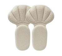 6pairs Double-Layer Anti-wear and Anti-Slip Heel Pad is Changed Into Small Insole Soft Breathable and Anti-Drop Heels Cushion for Shoes Too Big(6pair-Beige)