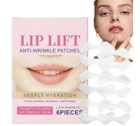 6pairs Lip Wrinkle Patches,Lips Ultimate Collagen Lip Care Patch,Silicone Wrinkle Patches for Overnight Upper Lip Treatment,Breathable Overnight Smoothing Pads,Smile Line Wri/nkle Patches for Women