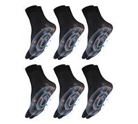 6Pairs Tourmalines Ionic Body Shaping Stretch Socks Tourmalines Slimming Health Sock Foot Massage Thermotherapeutic Sock Tourmalines Socks for Discomfort Relief