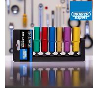 Draper Expert 50541 Metric Coloured Deep Socket Set 1/2in Sq. Dr. (6 Piece) per set